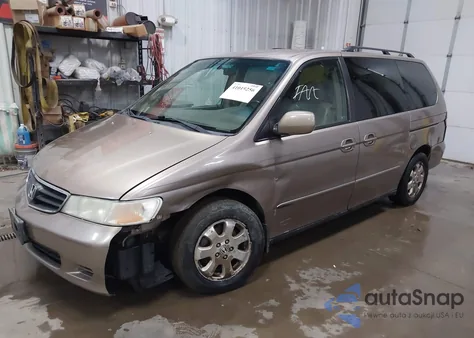 2004 Honda Odyssey Ex-L from USA, damaged, VIN 5FNRL18984B074653